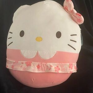 Hello Kitty Squishmallows Plush Pillow